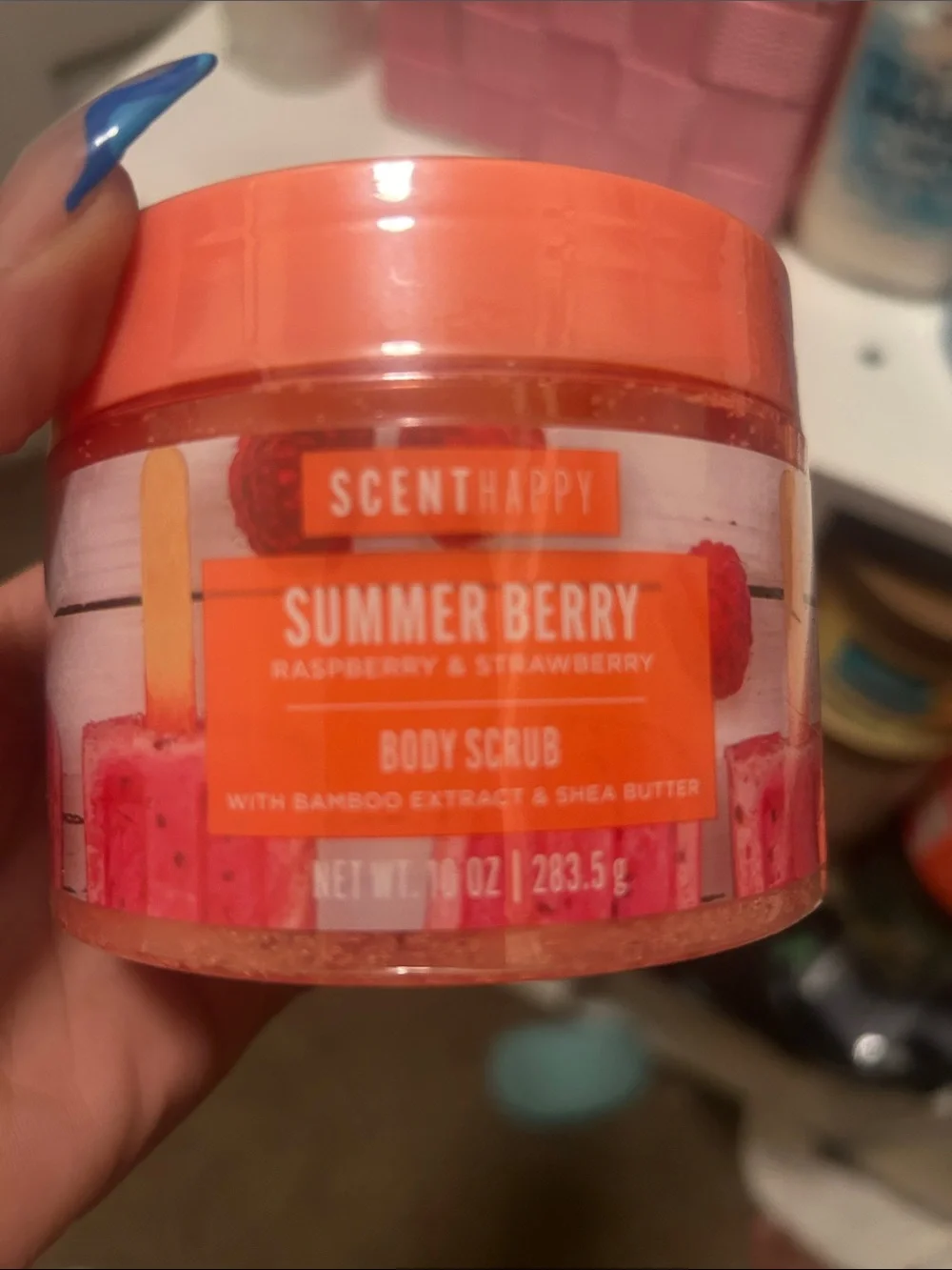 Scent Happy Summer Berry Body Scrub - Orange
